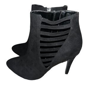Kelly & Katie black suede like stilleto boots 8M‎